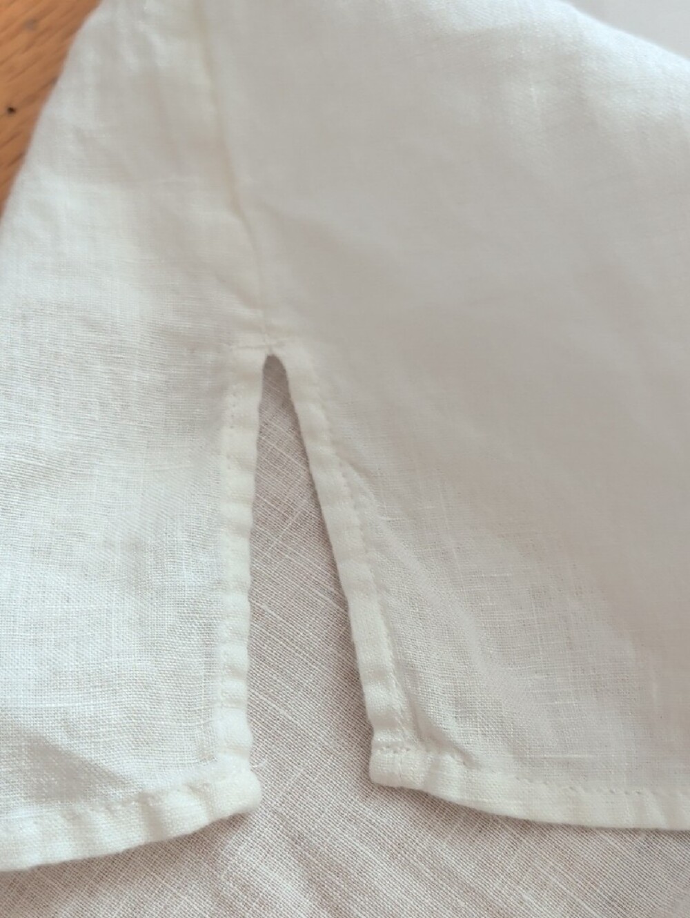 Talbots White Linen Peasant Blouse - Picture 9 of 9